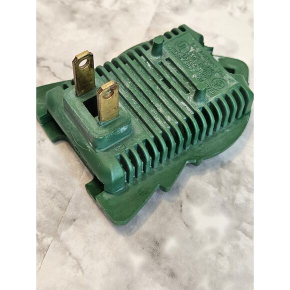 Vintage 90s RARE Glade Plugins Green Christmas Tree Gel Fragrance Plug In Warmer - Picture 4 of 5